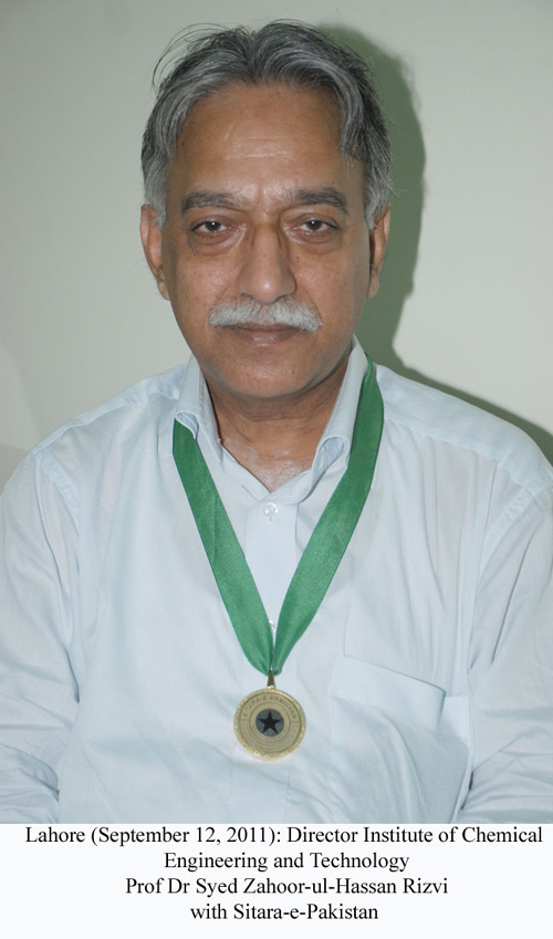 Dr Syed Zahoor-ul-Hassan awarded ‘Sitara-e-Pakistan Gold Medal ...