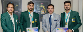 World Rowing Championship winner students calls on PU VC