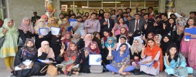 HEC, USAID and PU organize 3-day training workshop for students - 195 scholarship holder students get training in 12 sessions
