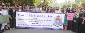 PU organizes awareness walk on world philosophy day
