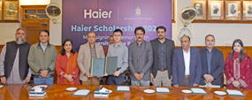 PU, Haier Pakistan sign MoU